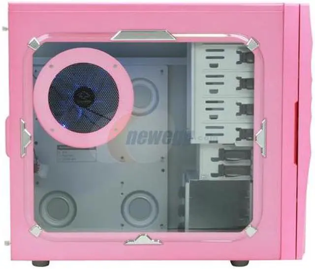 Alt view image 6 of 13 - RAIDMAX AURA ATX-927WK Pink SECC Steel ATX Mid Tower Computer Case