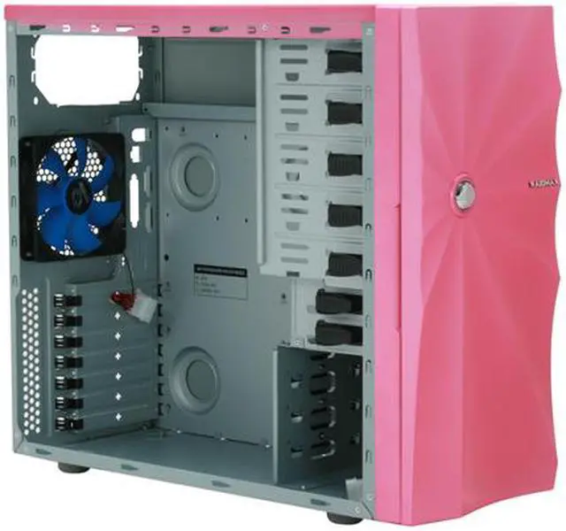 Alt view image 10 of 13 - RAIDMAX AURA ATX-927WK Pink SECC Steel ATX Mid Tower Computer Case