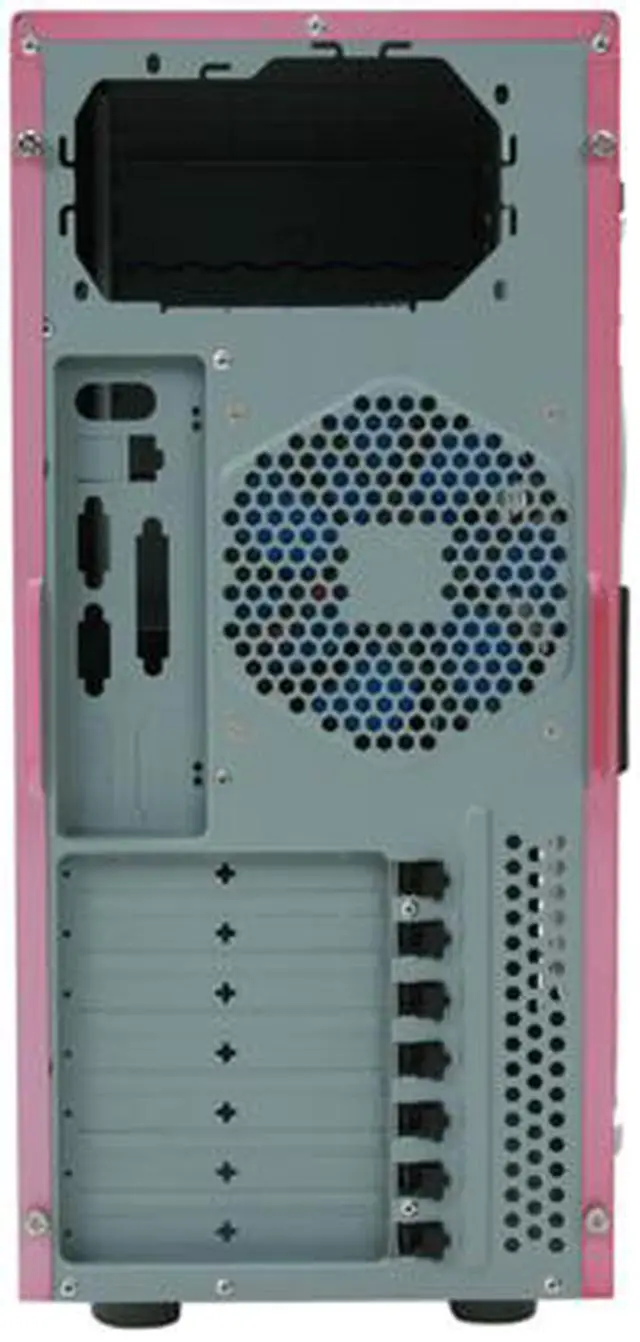 Alt view image 12 of 13 - RAIDMAX AURA ATX-927WK Pink SECC Steel ATX Mid Tower Computer Case