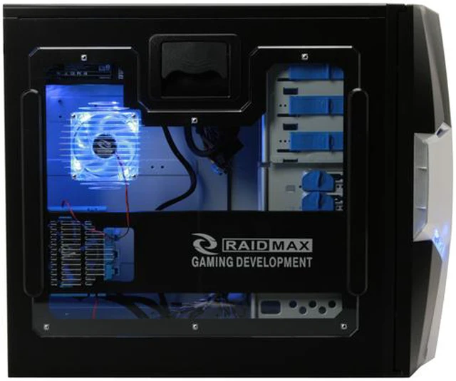 Aztec Computer Tower RAIDMAX AZTEC ATX-619WB530P Black / Silver 1.0mm SECC Steel ATX Mid ...