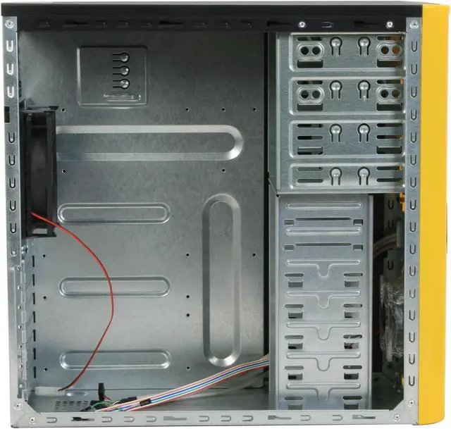 Alt view image 8 of 12 - RAIDMAX Tornado ATX-238WY Black / Yellow SECC Steel ATX Mid Tower Computer Case