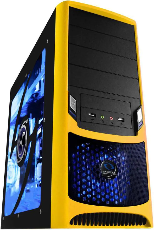 Main image of RAIDMAX Tornado ATX-238WY Black / Yellow SECC Steel ATX Mid Tower Computer Case
