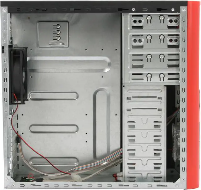 Alt view image 8 of 12 - RAIDMAX Tornado ATX-238WR Black / Red SECC Steel ATX Mid Tower Computer Case