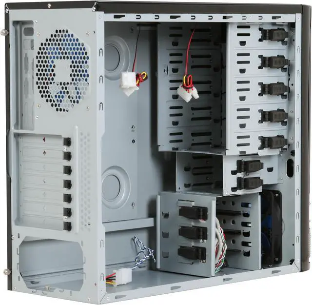 Alt view image 7 of 13 - RAIDMAX ECLIPSE ATX-989WBBL Black 0.8mm STEEL SECC ATX Mid Tower Computer Case