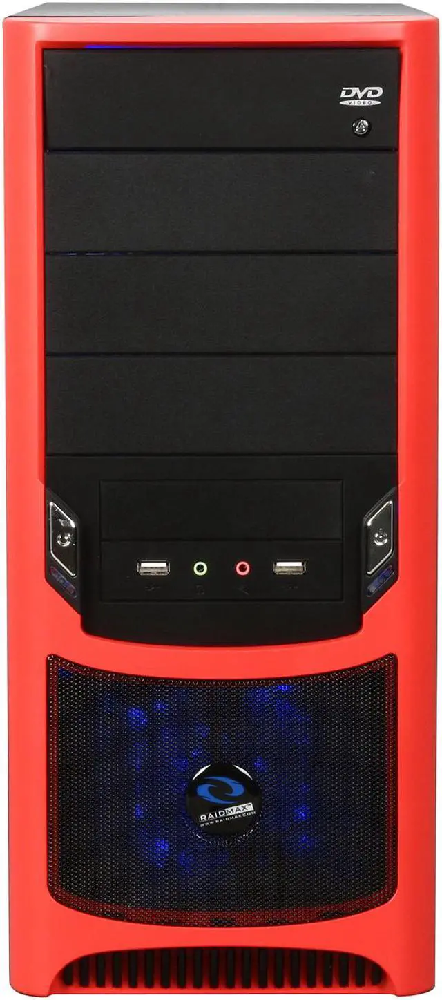 Alt view image 2 of 10 - RAIDMAX Tornado ATX-238WRP Black SECC Steel ATX Mid Tower Computer Case with Raidmax RX-450K 450W Power Supply