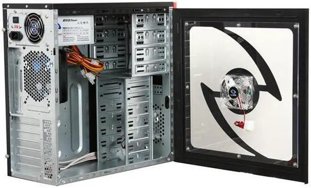 Alt view image 5 of 10 - RAIDMAX Tornado ATX-238WRP Black SECC Steel ATX Mid Tower Computer Case with Raidmax RX-450K 450W Power Supply