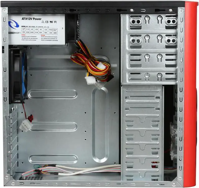 Alt view image 6 of 10 - RAIDMAX Tornado ATX-238WRP Black SECC Steel ATX Mid Tower Computer Case with Raidmax RX-450K 450W Power Supply