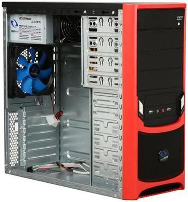 Alt view image 7 of 10 - RAIDMAX Tornado ATX-238WRP Black SECC Steel ATX Mid Tower Computer Case with Raidmax RX-450K 450W Power Supply