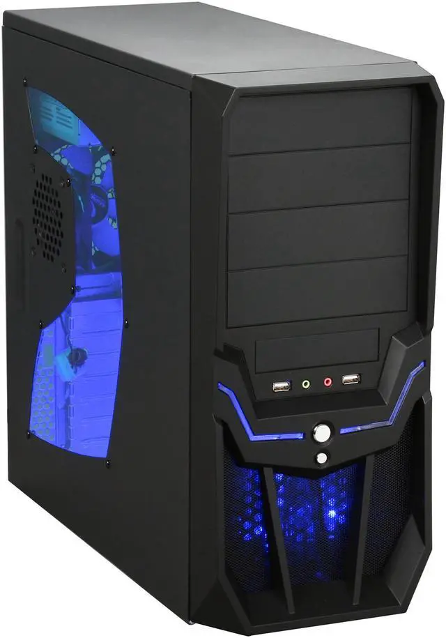 Main image of RAIDMAX Hurricane ATX-248WBP Black SECC ATX Mid Tower Computer Case with Raidmax RX-450K 450W Power Supply