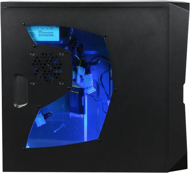 Alt view image 4 of 9 - RAIDMAX Hurricane ATX-248WBP Black SECC ATX Mid Tower Computer Case with Raidmax RX-450K 450W Power Supply