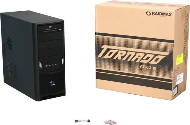 Alt view image 8 of 8 - RAIDMAX Tornado ATX-238B Black SECC ATX Mid Tower Computer Case
