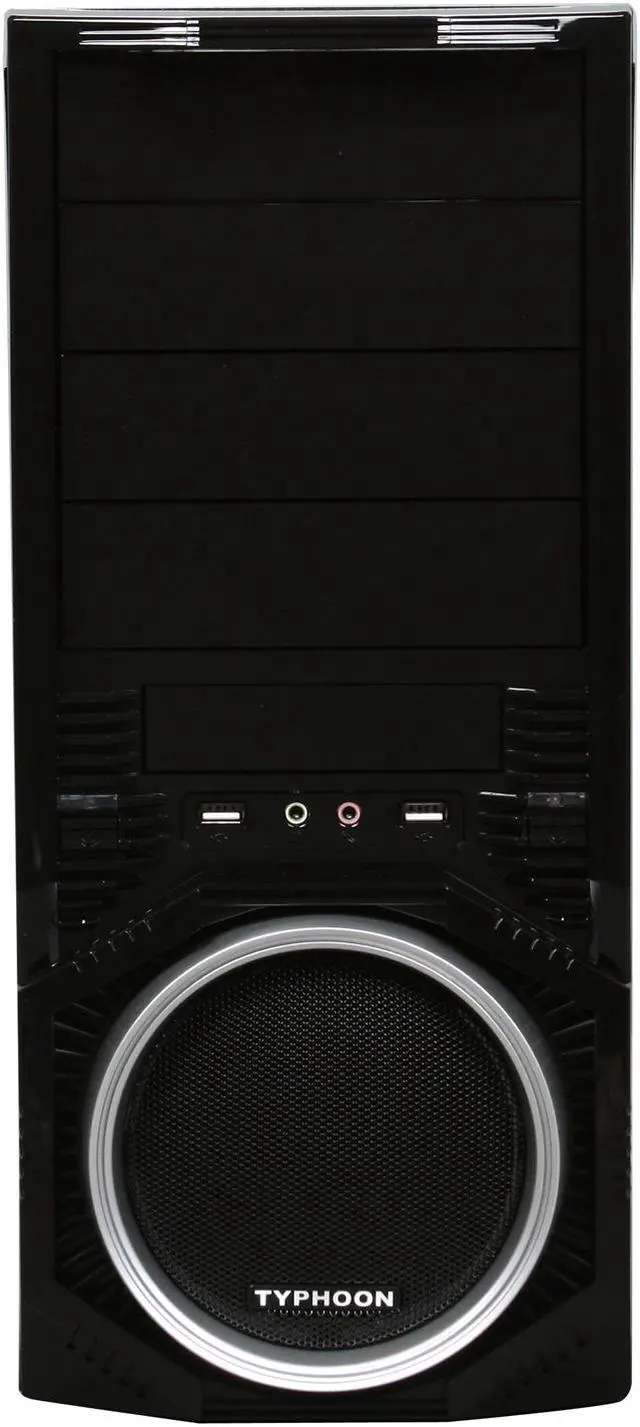 Alt view image 2 of 9 - RAIDMAX Typhoon ATX-312WS Black / Silver SECC ATX Mid Tower Computer Case