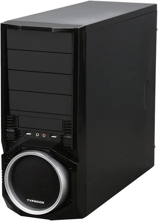 Alt view image 3 of 9 - RAIDMAX Typhoon ATX-312WS Black / Silver SECC ATX Mid Tower Computer Case