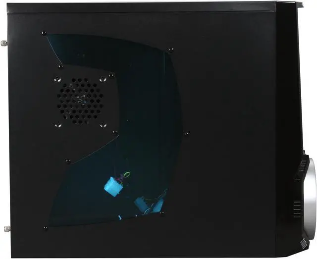 Alt view image 4 of 9 - RAIDMAX Typhoon ATX-312WS Black / Silver SECC ATX Mid Tower Computer Case