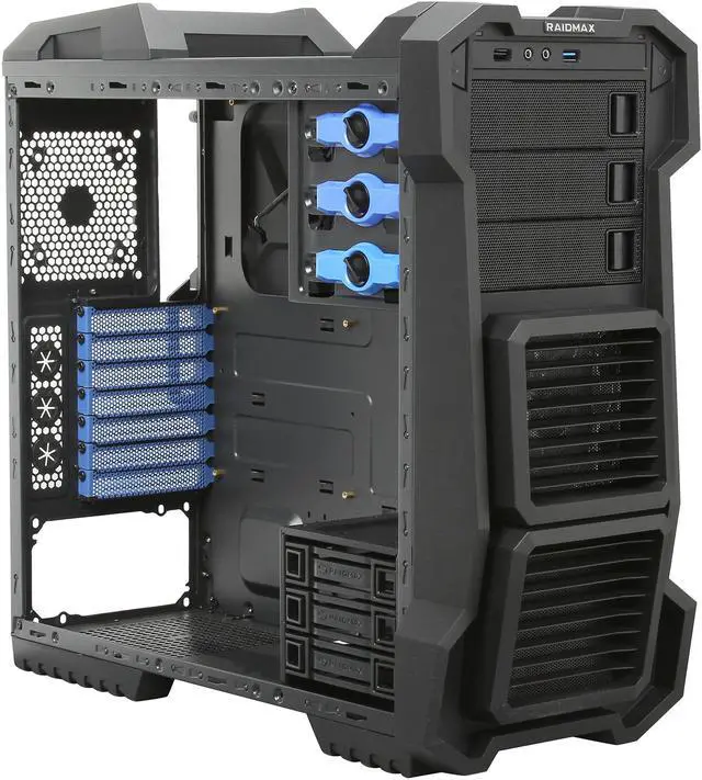 Alt view image 7 of 9 - RAIDMAX Helios ATX-819WB Black Steel / Plastic ATX Mid Tower Computer Case