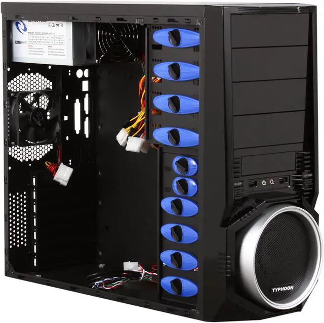 Alt view image 7 of 9 - RAIDMAX Typhoon ATX-312WSP Black SECC ATX Mid Tower Computer Case 450W Power Supply