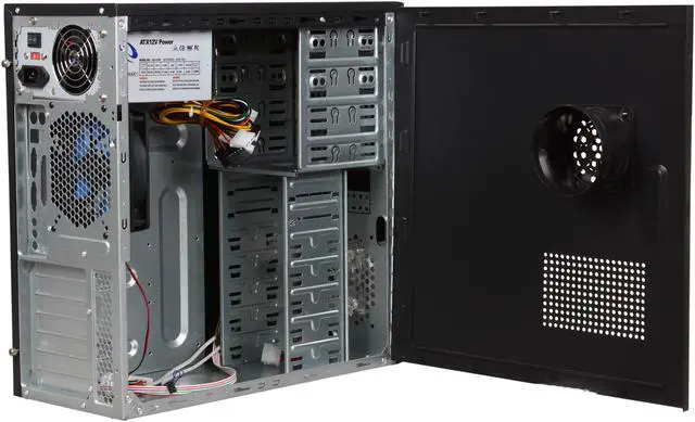 Alt view image 5 of 9 - RAIDMAX Tornado ATX-238BP Black SECC ATX Mid Tower Computer Case 450W Power Supply