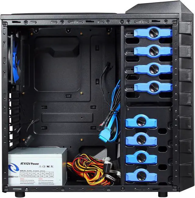 Alt view image 7 of 11 - RAIDMAX Altas ATX-295WBP Black Steel / Plastic ATX Mid Tower Computer Case 500W Power Supply