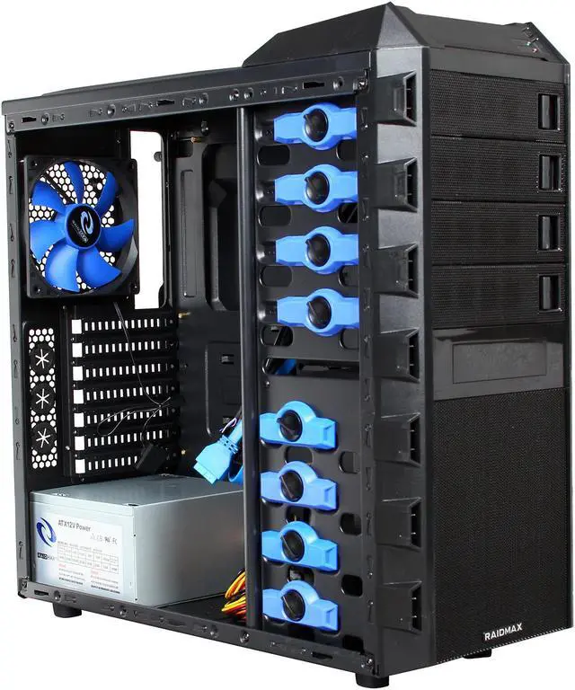 Alt view image 8 of 11 - RAIDMAX Altas ATX-295WBP Black Steel / Plastic ATX Mid Tower Computer Case 500W Power Supply