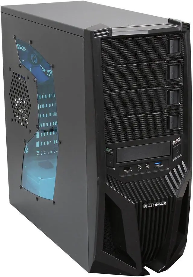 Main image of RAIDMAX Blade ATX-298WBP Black Steel / Plastic ATX Mid Tower Computer Case 500W Power Supply
