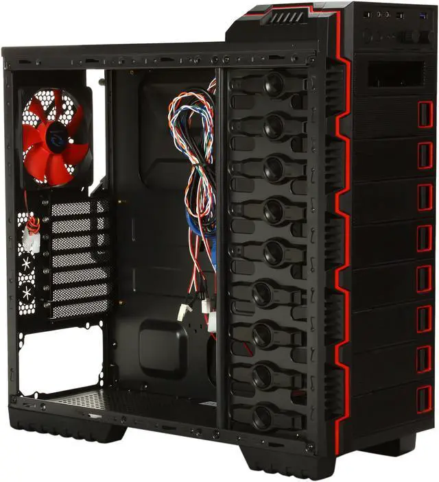 Alt view image 8 of 10 - RAIDMAX Seiran ATX-902WB Black Steel / Plastic ATX Mid Tower Computer Case