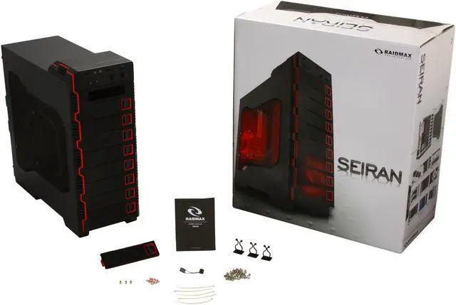 Alt view image 10 of 10 - RAIDMAX Seiran ATX-902WB Black Steel / Plastic ATX Mid Tower Computer Case