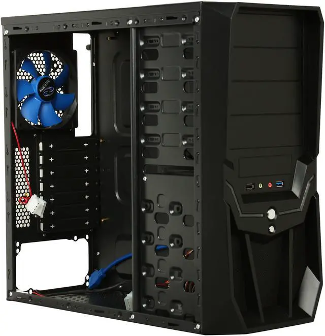 Alt view image 7 of 9 - RAIDMAX Super Hurricane ATX-248NWB Black Steel / Plastic ATX Mid Tower Computer Case