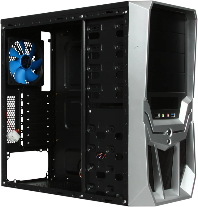 Alt view image 7 of 9 - RAIDMAX Super Hurricane ATX-248NWS Black / Silver Steel / Plastic ATX Mid Tower Computer Case