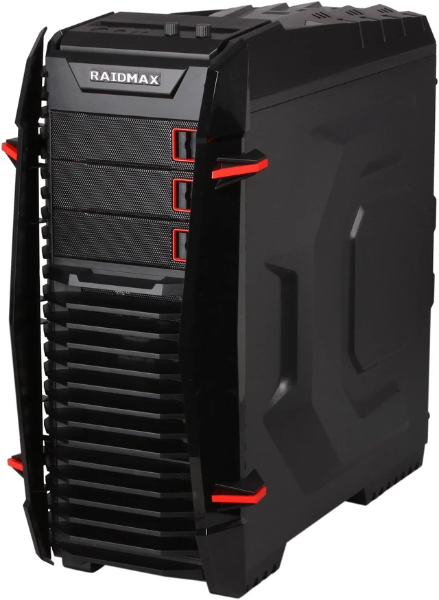 Alt view image 3 of 10 - RAIDMAX Raptor ATX-823BR Black Steel / Plastic ATX Mid Tower Computer Case