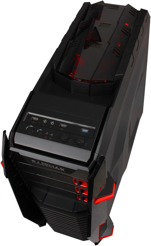 Alt view image 8 of 10 - RAIDMAX Raptor ATX-823BR Black Steel / Plastic ATX Mid Tower Computer Case
