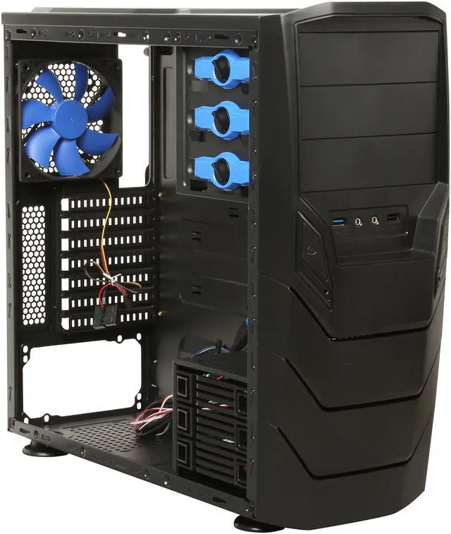 Alt view image 7 of 9 - RAIDMAX Sting Ray ATX-249B Black Steel / Plastic ATX Mid Tower Computer Case