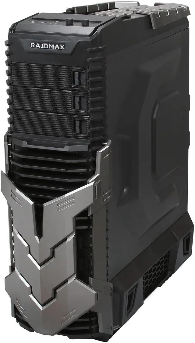 Alt view image 3 of 10 - RAIDMAX Agusta ATX-605BT Black / Titanium Steel / Plastic ATX Full Tower Computer Case