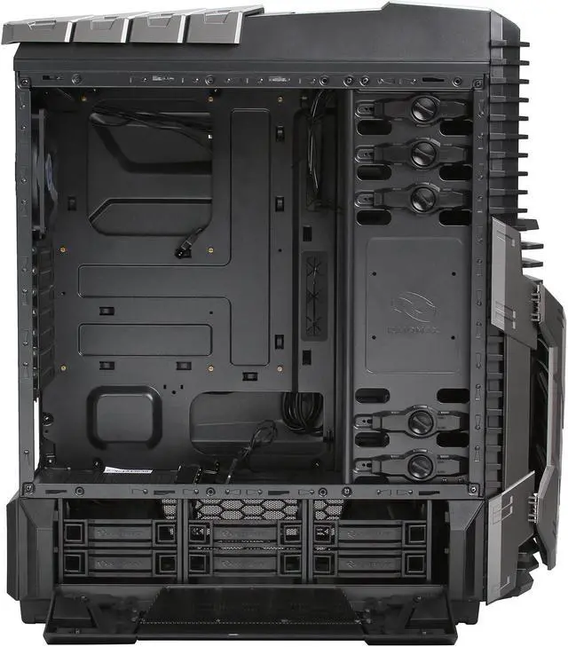 Alt view image 6 of 10 - RAIDMAX Agusta ATX-605BT Black / Titanium Steel / Plastic ATX Full Tower Computer Case