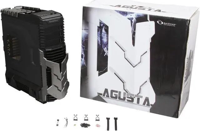 Alt view image 10 of 10 - RAIDMAX Agusta ATX-605BT Black / Titanium Steel / Plastic ATX Full Tower Computer Case