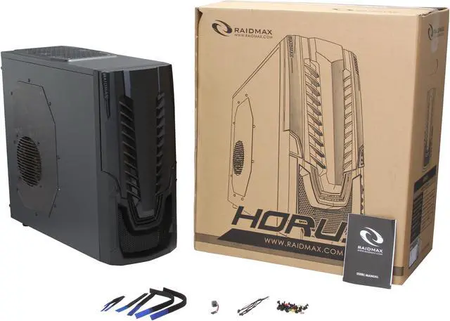 Alt view image 10 of 9 - RAIDMAX Horus ATX-322WB Black Steel / Plastic ATX Mid Tower Computer Case