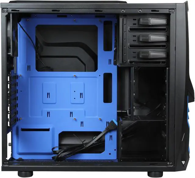 Open Box: RAIDMAX Cobra Z ATX-502WBU Black / Blue Computer Case ...