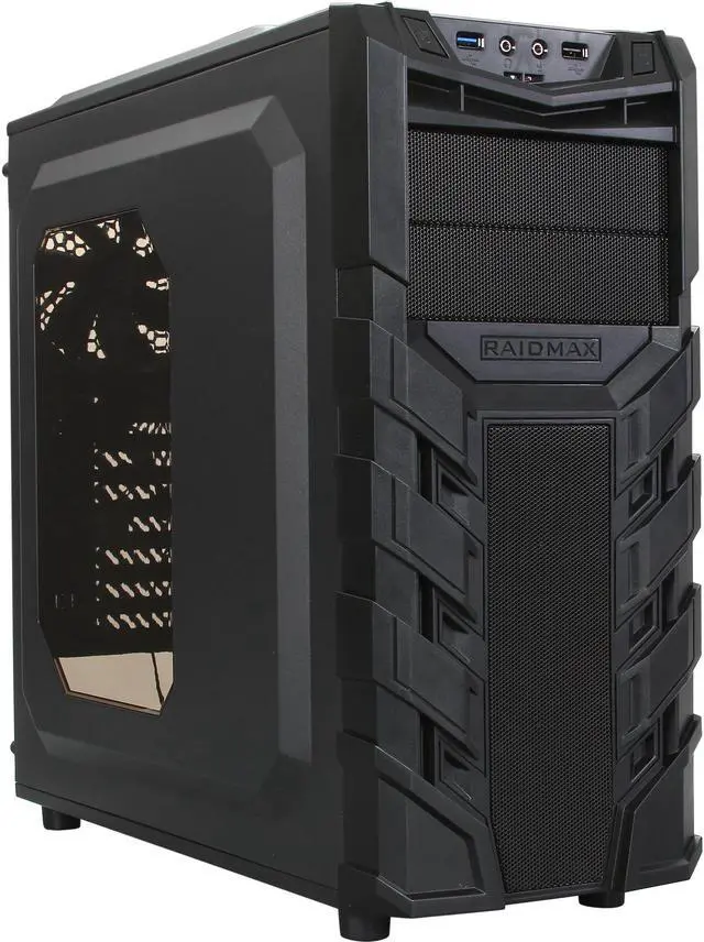 Alt view image 3 of 10 - RAIDMAX Vortex V3 ATX-403WB Black Steel / Plastic ATX Mid Tower Computer Case