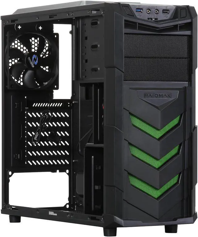 Alt view image 8 of 10 - RAIDMAX Vortex ATX-404WB Black Steel / Plastic ATX Mid Tower Computer Case