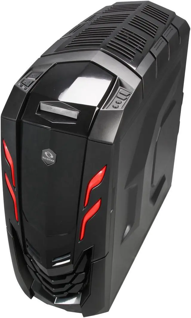 Alt view image 3 of 9 - RAIDMAX Viper GX ATX-512WBR Black / Red Steel / Plastic ATX Mid Tower Computer Case