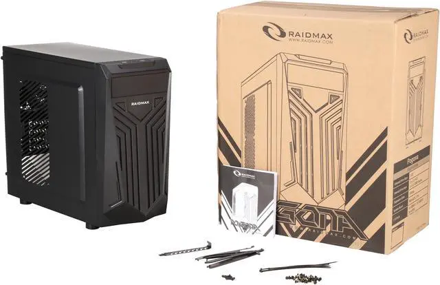 Alt view image 10 of 10 - RAIDMAX Pogona MATX-136B Black Steel / Plastic Micro ATX Mini Tower Computer Case