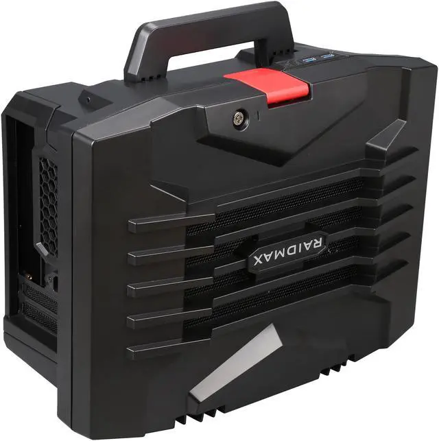 Alt view image 9 of 10 - RAIDMAX Troy ITX-121B Black Steel / Plastic Mini-ITX Tower Computer Case