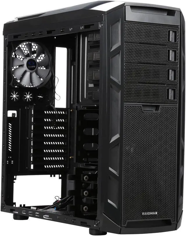 Alt view image 8 of 11 - RAIDMAX Narwhal ATX-920WB Black Steel / Plastic ATX Full Tower Computer Case