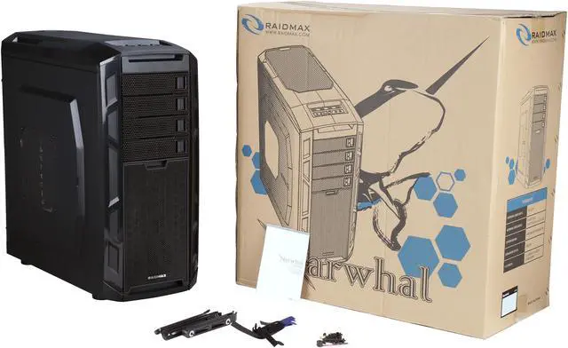 Alt view image 11 of 11 - RAIDMAX Narwhal ATX-920WB Black Steel / Plastic ATX Full Tower Computer Case
