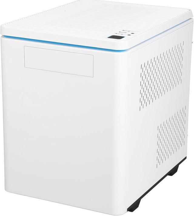 Alt view image 5 of 11 - RAIDMAX Hyperion MATX-102WWU White / Blue Aluminum / Plastic / Steel Micro ATX Tower Computer Case