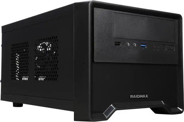 Main image of RAIDMAX Element ITX-101BPS Black/Grey Steel / Plastic Mini-ITX Computer Case with 450W Power Supply