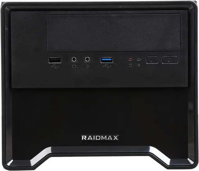 Alt view image 2 of 9 - RAIDMAX Element ITX-101BPS Black/Grey Steel / Plastic Mini-ITX Computer Case with 450W Power Supply