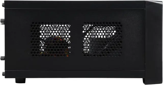 Alt view image 4 of 9 - RAIDMAX Element ITX-101BPS Black/Grey Steel / Plastic Mini-ITX Computer Case with 450W Power Supply