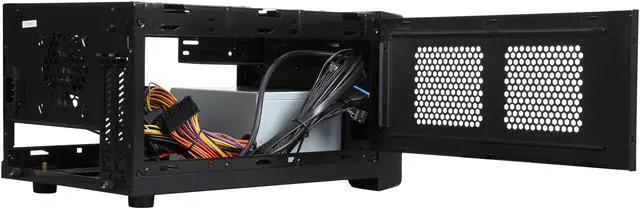 Alt view image 5 of 9 - RAIDMAX Element ITX-101BPS Black/Grey Steel / Plastic Mini-ITX Computer Case with 450W Power Supply