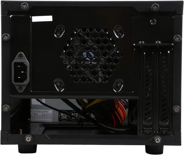Alt view image 8 of 9 - RAIDMAX Element ITX-101BPS Black/Grey Steel / Plastic Mini-ITX Computer Case with 450W Power Supply