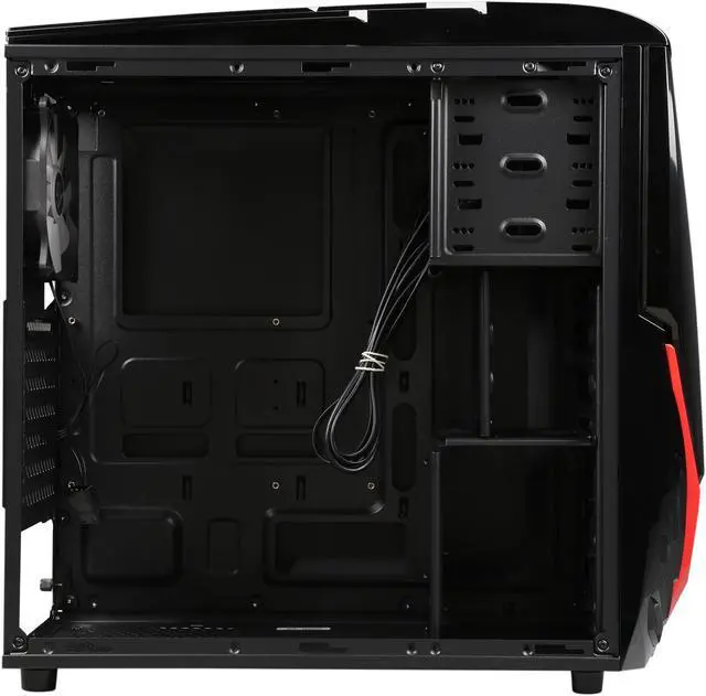 Alt view image 7 of 11 - RAIDMAX Viper II ATX-A07WBR Black / Red Steel / Plastic ATX Tower Computer Case
